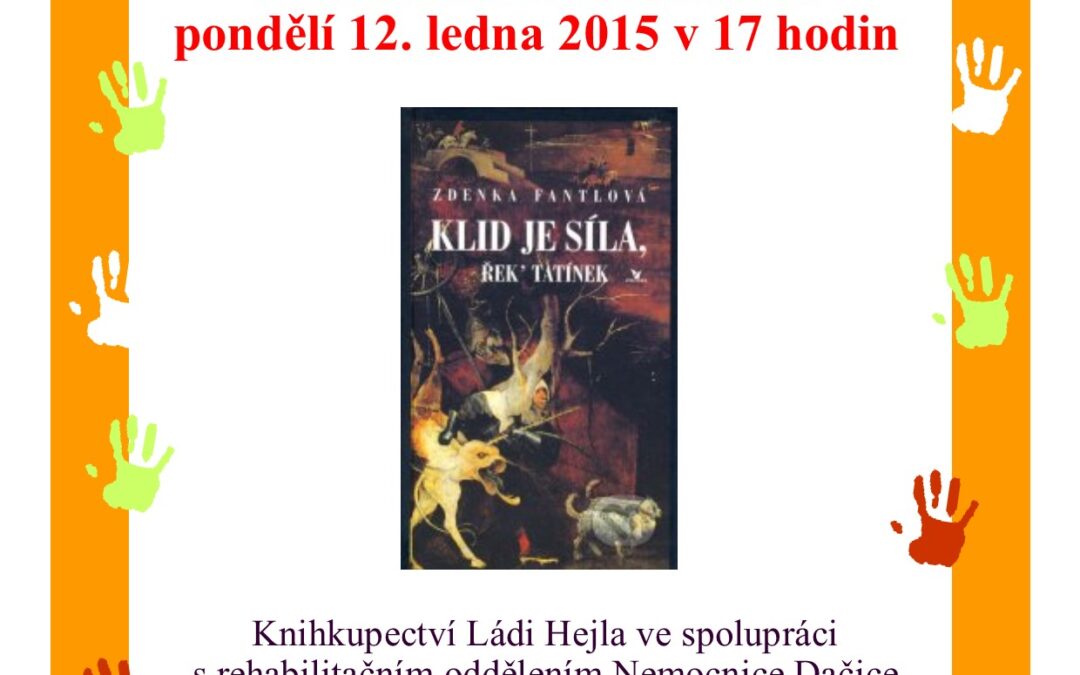 Pozvánka na autorské čtení  paní Fantlové